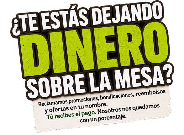 ¿Está dejando dinero sobre la mesa?